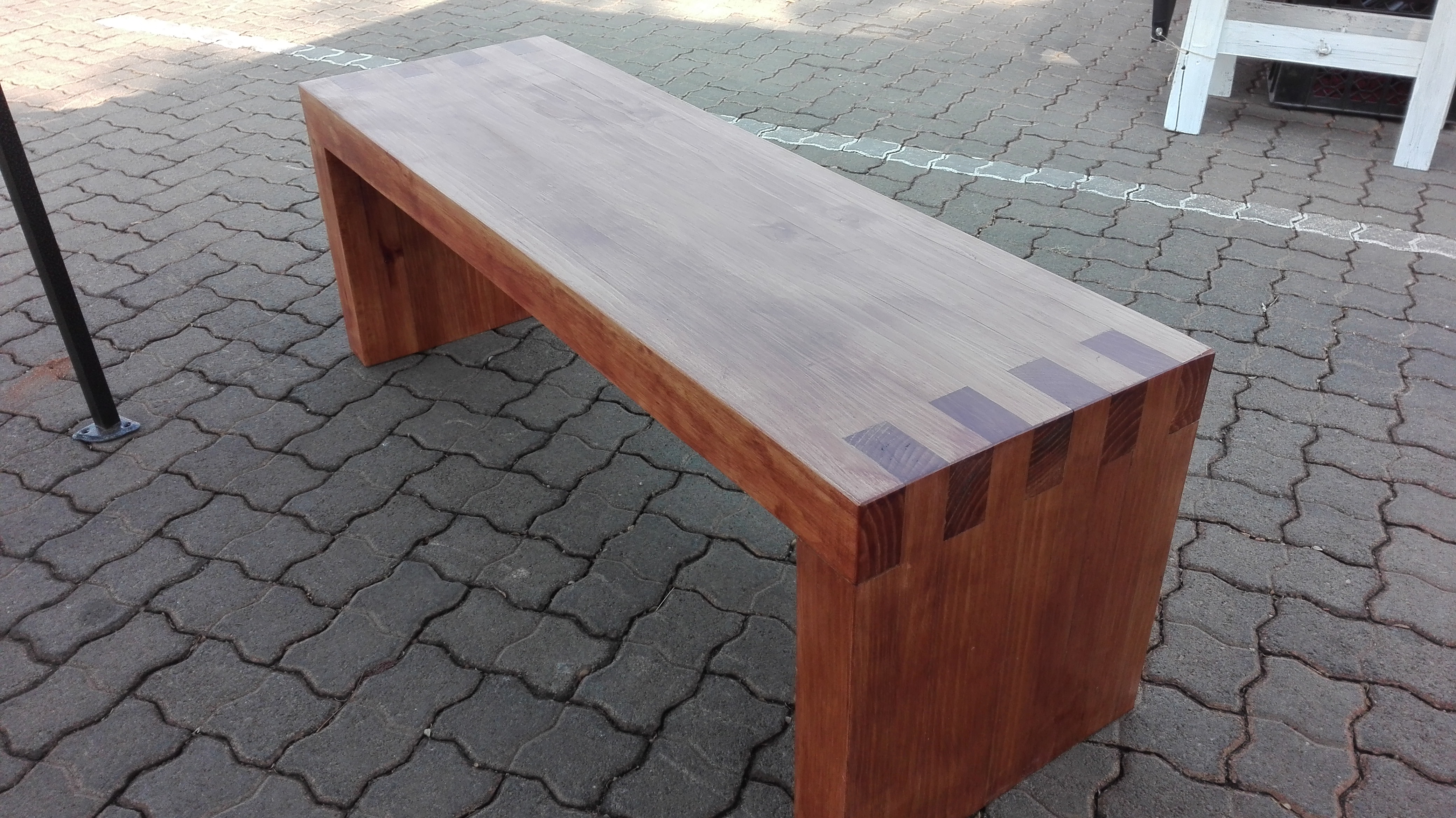 Stained Pine Bench